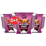 GLADE W20 Merry Berry & Bright 3× 224g - Candle