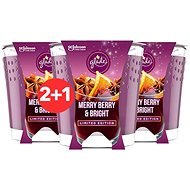 GLADE W20 Merry Berry & Bright 3× 129g - Candle
