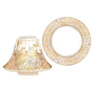 YANKEE CANLDE Gold and Peral shade and plate large - Candle Accessory