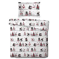 SVITAP sleep well Sheets microflannel Cats on the roof 140 × 200, 70 × 90 cm - Bed Linen