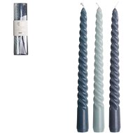 GUSTA Set 3 svíček Závit 20 cm modrá - Candle Set