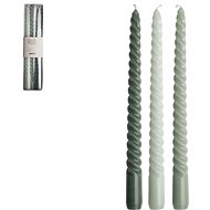 GUSTA Set 3 svíček Závit 25 cm zelená - Candle Set