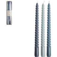 GUSTA Set 3 svíček Závit 25 cm modrá - Candle Set