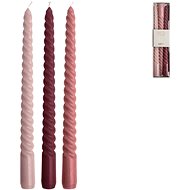GUSTA Set 3 svíček Závit 25 cm starorůžová - Candle Set