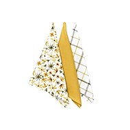 Forbyt Utěrky Žluté a olivové květy 25230 45 × 70 cm, 3 ks - Kitchen Towel