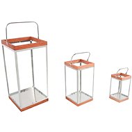 Lex MC8149 Lantern - wood, metal, design, set of 3 - Decoration