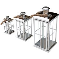 Lex MC8151 Lucerna - nerez, kov, design, set 3 ks - Decoration