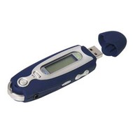 Sweex Blue Bay, 2GB, MP3/ WMA přehrávač, dig. záznamník, USB2.0 disk, 1x AAA, 7 barev podsvícení, sl - MP3 Player