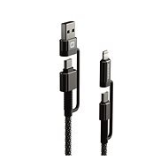 Swissten Kevlar 4in1 3A 1.5m antracit - Data Cable