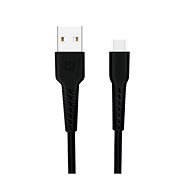 Swissten USB-C 1m, fekete - Adatkábel