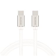 Swissten textile data cable USB-C/USB-C 2m silver - Data Cable