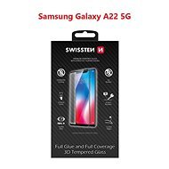Swissten 3D Full Glue a Samsung Galaxy A22 5G készülékhez - fekete - Üvegfólia