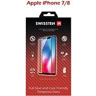 Swissten Case Friendly for iPhone 7/8, Black - Glass Screen Protector