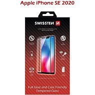 Swissten Case Friendly Schutzglas für iPhone SE 2020 schwarz - Schutzglas