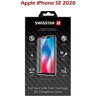 Swissten 3D Full Glue pre iPhone SE 2020 čierne - Ochranné sklo