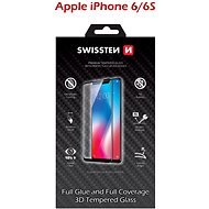 Swissten 3D Full Glue iPhone 6/ 6S készülékhez, fekete - Üvegfólia