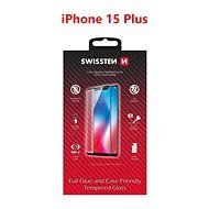 Swissten Full Glue Apple iPhone 15 Plus 3D üvegfólia - fekete - Üvegfólia