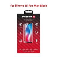 Swissten Full Glue Apple iPhone 15 Ultra 3D üvegfólia - fekete - Üvegfólia