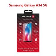 Swissten 3D Full Glue pre Samsung A346 Galaxy A34 5G čierne - Ochranné sklo
