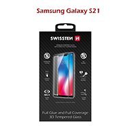 Swissten 3D Full Glue pre Samsung Galaxy S21 čierne - Ochranné sklo