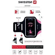 Swissten Armband 7,0" rózsaszín tok - Mobiltelefon tok