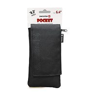 Swissten Pocket 6,4" fekete tok - Mobiltelefon tok