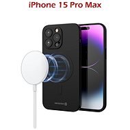 Swissten Soft Joy MagStick Case iPhone 15 Pro Max Schwarz - Handyhülle