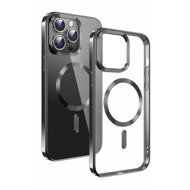 Swissten Clear Jelly MagStick Metallic for Apple iPhone 16 Plus black - Phone Cover