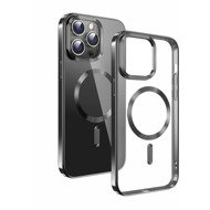 Swissten Clear Jelly MagStick Metallic for Apple iPhone 16 Pro black - Phone Cover