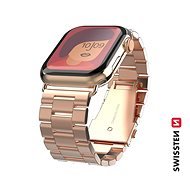 Swissten szíj Apple Watch- hoz, fém, 38-40 mm, rózsaarany - Szíj