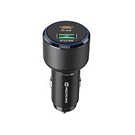 Swissten CL Adapter USB-C PD + USB-A 63 W black - Car Charger