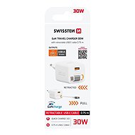 Swissten SlideCharge GaN 30W, Bílý - Wall Charger