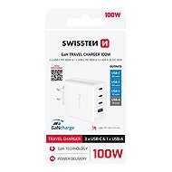 Swissten GaN 2x USB-C PD 100W +1x USB-C PD 20W + 1x USB-A QC 30W QC White - Wall Charger