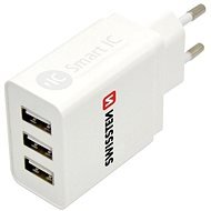 Swissten sieťový adaptér SMART IC 3× USB  3.1A - Nabíjačka do siete