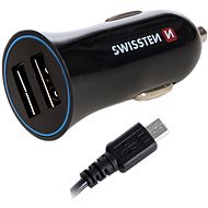 Swissten Adapter 2.4A + micro USB Cable 1.5m - Car Charger