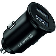 Swissten CL Adapter 2x USB 4.8A Metal Black - Car Charger