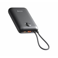 Swissten Voltbox 35W 20000 mAh with integrated USB-C and Lightning cables black - Power Bank