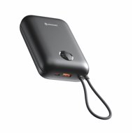 Swissten Voltbox 35W 30000 mAh with integrated USB-C and Lightning cables black - Power Bank