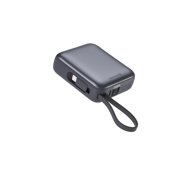 Swissten 10000 mAh with integrated USB-C and Lightning cables space silver - Power Bank
