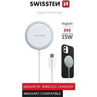 Swissten MagStick Wireless Ladegerät für Apple iPhone (kompatibel mit MagSafe) - MagSafe kabelloses Ladegerät