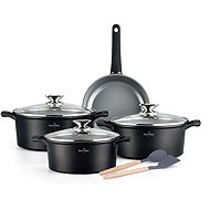 Swiss Haus 9-piece Sapphire black cookware set - Cookware Set