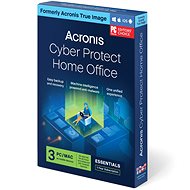 Acronis Cyber Protect Home Office Essentials for 3 PCs for 1 year (Electronic License) - Backup Software