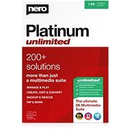 Nero Platinum Unlimited 7-in-1 CZ (elektronikus licenc) - Író szoftver