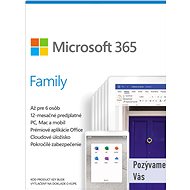 Microsoft 365 Family SK (elektronická licence) - Kancelářský software
