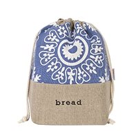 Slowroom Linen pastry bag 2in1 - azure - Baked Goods Bag