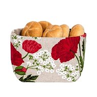 Slowroom Linen pastry bag 2in1 - poppies - Baked Goods Bag