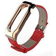 SXT Mi Band 2 koženkový náramok červený - Remienok na hodinky