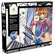 Sycomore Manga layout papers A4 + textures - Colouring Book