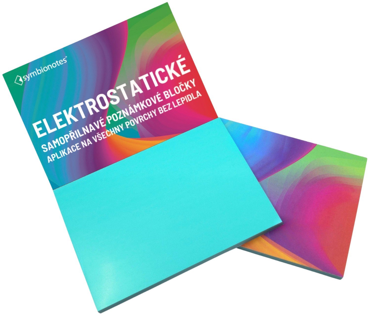 SYMBIO Electrostatic pads Symbionotes 70x100 mm turquoise (100pcs) - Memo Pad