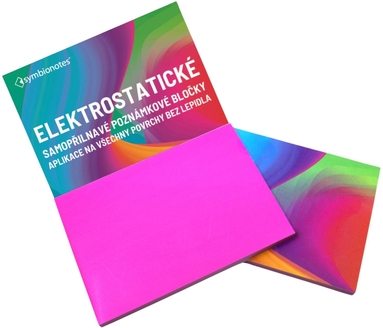 SYMBIO Electrostatic pads Symbionotes 70x100 mm pink (100pcs) - Memo Pad